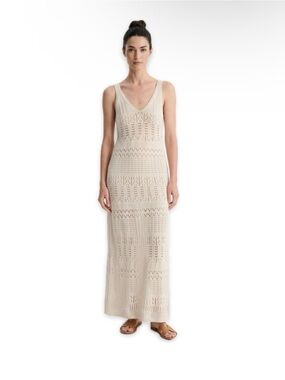 Solitaire Cream Crochet Maxi Dress